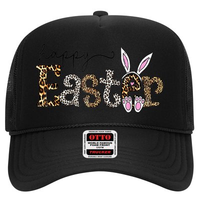 Happy Easter Bunny Rabbit Face Funny Easter Day Women Trucker Hat