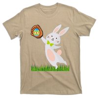 Happy Easter Baseball Bunny Catches Egg T-Shirt