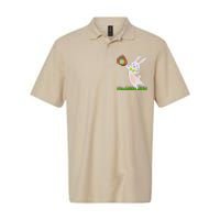 Happy Easter Baseball Bunny Catches Egg Softstyle Adult Sport Polo