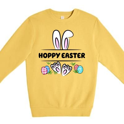 Hoppy Easter Bunny Holiday Cute Premium Crewneck Sweatshirt