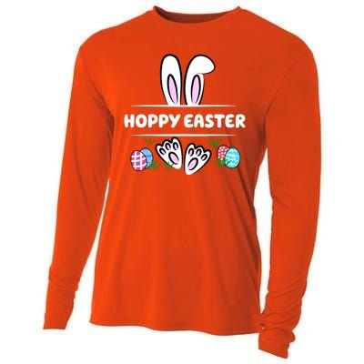 Hoppy Easter Bunny Holiday Cute Cooling Performance Long Sleeve Crew