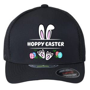 Hoppy Easter Bunny Holiday Cute Flexfit Unipanel Trucker Cap