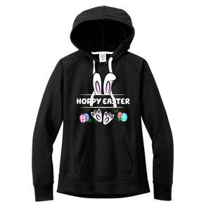 Hoppy Easter Bunny Holiday Cute Women's Fleece Hoodie