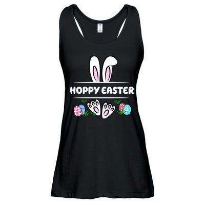 Hoppy Easter Bunny Holiday Cute Ladies Essential Flowy Tank