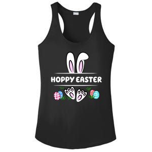 Hoppy Easter Bunny Holiday Cute Ladies PosiCharge Competitor Racerback Tank