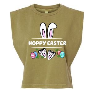 Hoppy Easter Bunny Holiday Cute Garment-Dyed Women's Muscle Tee