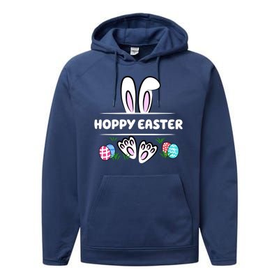 Hoppy Easter Bunny Holiday Cute Performance Fleece Hoodie