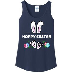 Hoppy Easter Bunny Holiday Cute Ladies Essential Tank