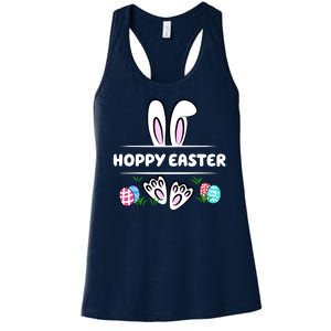 Hoppy Easter Bunny Holiday Cute Women's Racerback Tank