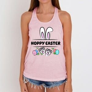 Hoppy Easter Bunny Holiday Cute Women's Knotted Racerback Tank