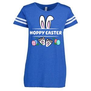 Hoppy Easter Bunny Holiday Cute Enza Ladies Jersey Football T-Shirt