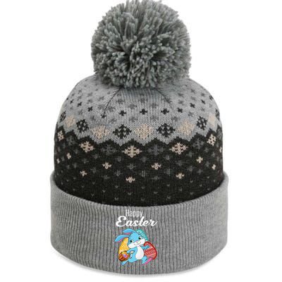 Happy Easter Bunny Women Gift Idea The Baniff Cuffed Pom Beanie