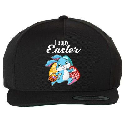 Happy Easter Bunny Women Gift Idea Wool Snapback Cap