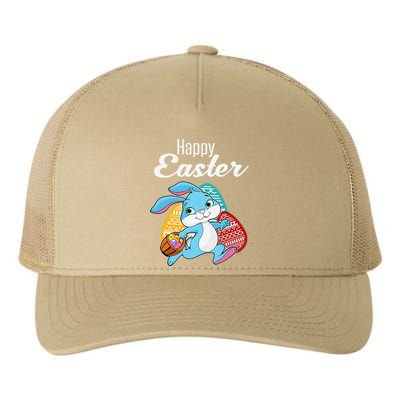 Happy Easter Bunny Women Gift Idea Yupoong Adult 5-Panel Trucker Hat