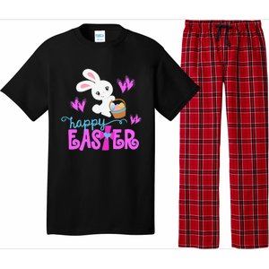 HAPPY EASTER Bunny Egg Hunt Basket Christian Pajama Set