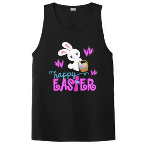 HAPPY EASTER Bunny Egg Hunt Basket Christian PosiCharge Competitor Tank