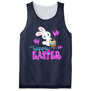 HAPPY EASTER Bunny Egg Hunt Basket Christian Mesh Reversible Basketball Jersey Tank