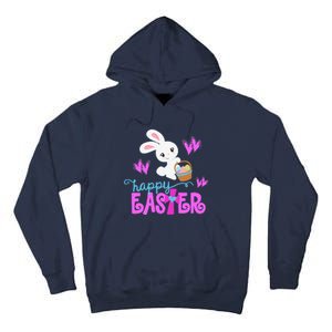 HAPPY EASTER Bunny Egg Hunt Basket Christian Tall Hoodie