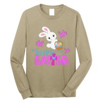 HAPPY EASTER Bunny Egg Hunt Basket Christian Long Sleeve Shirt