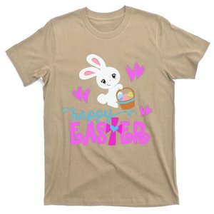 HAPPY EASTER Bunny Egg Hunt Basket Christian T-Shirt