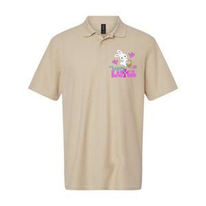 HAPPY EASTER Bunny Egg Hunt Basket Christian Softstyle Adult Sport Polo