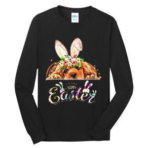 Happy Easter Bunny Cocker Spaniel Lovers Tall Long Sleeve T-Shirt