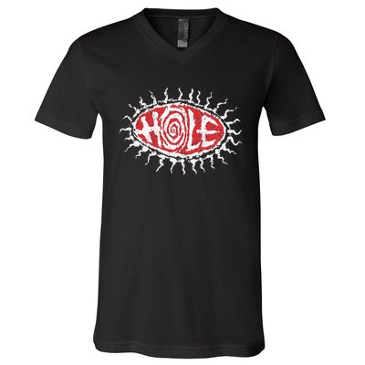 Hole Eye Ball V-Neck T-Shirt