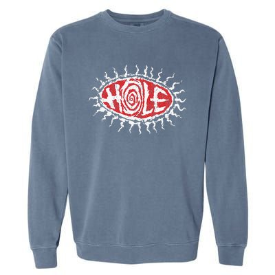 Hole Eye Ball Garment-Dyed Sweatshirt