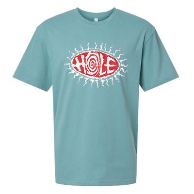 Hole Eye Ball Sueded Cloud Jersey T-Shirt