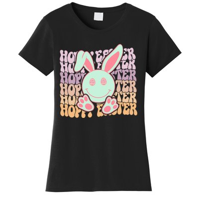 Hoppy Easter Bunny Retro Women's T-Shirt