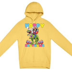 Happy Easter Bunny Dinosaur Egg Rabbit Ears Costume Gift Premium Pullover Hoodie