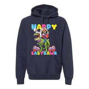 Happy Easter Bunny Dinosaur Egg Rabbit Ears Costume Gift Premium Hoodie