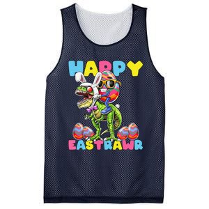 Happy Easter Bunny Dinosaur Egg Rabbit Ears Costume Gift Mesh Reversible Basketball Jersey Tank