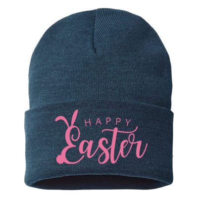 Happy Easter Cute Festive Sustainable Knit Beanie