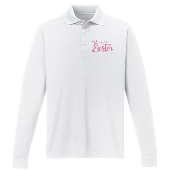 Happy Easter Cute Festive Performance Long Sleeve Polo