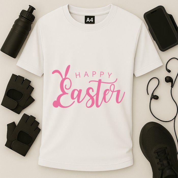 Happy Easter Cute Festive Cooling Performance Crew T-Shirt