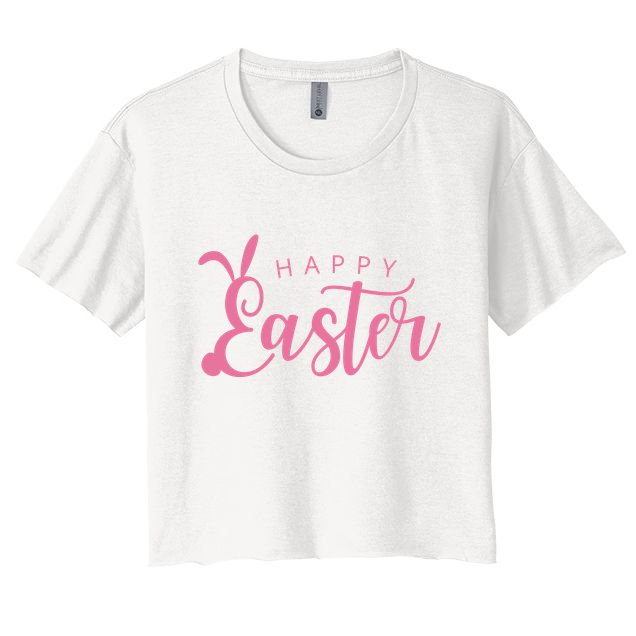 Happy Easter Cute Festive Crop Top