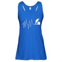 Heatbeat Ekg Carpenter Funny Gift Ladies Essential Flowy Tank