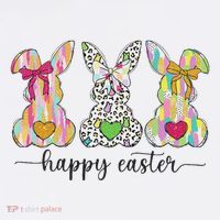 Happy Easter Cute Coquette Easter Bunny Rabbit Tall T-Shirt