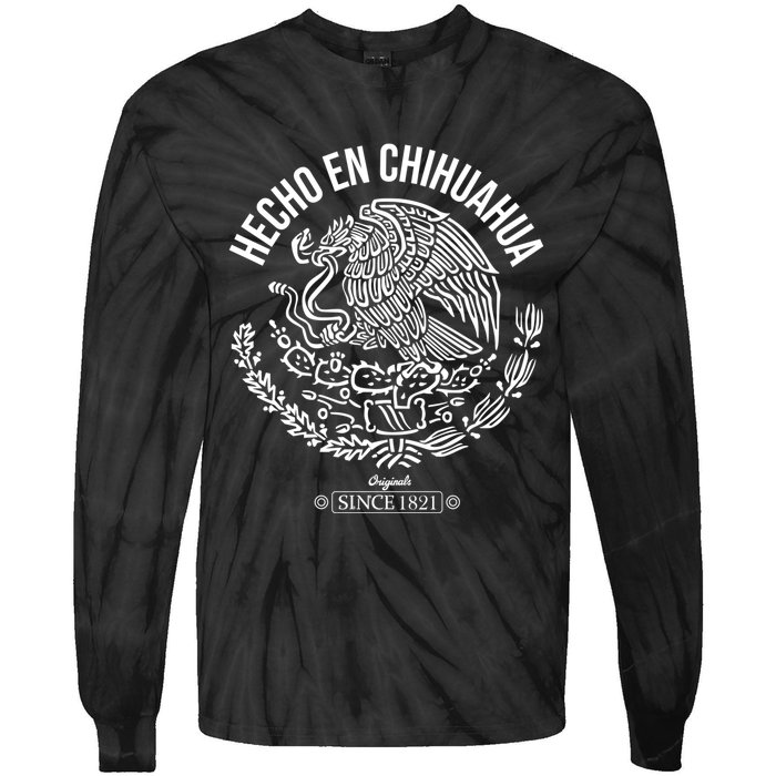 Hecho En Chihuahua Meaningful Gift Cinco De Mayo Mexico Mexican Day Cool Gift Tie-Dye Long Sleeve Shirt