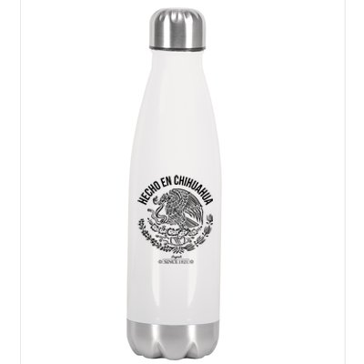 Hecho En Chihuahua Meaningful Gift Cinco De Mayo Mexico Mexican Day Cool Gift Stainless Steel Insulated Water Bottle