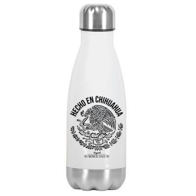 Hecho En Chihuahua Meaningful Gift Cinco De Mayo Mexico Mexican Day Cool Gift Stainless Steel Insulated Water Bottle