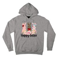 Happy Easter Cute Floral Bunnies Hoodie