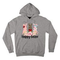 Happy Easter Cute Floral Bunnies Tall Hoodie