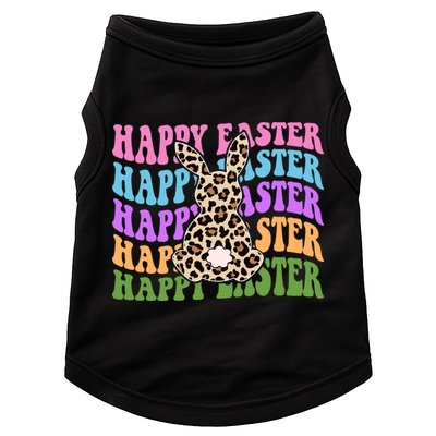 Happy Easter Cheetah Bunny Colorful Retro Doggie Tank