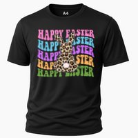 Happy Easter Cheetah Bunny Colorful Retro Performance Shirt