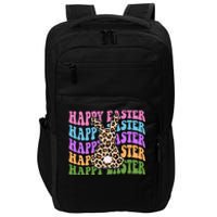 Happy Easter Cheetah Bunny Colorful Retro Impact Tech Backpack