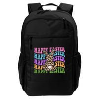 Happy Easter Cheetah Bunny Colorful Retro Daily Commute Backpack