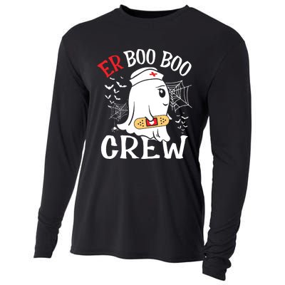 Halloween Er Costume Er Boo Boo Crew Nurse Ghost Nursing Cooling Performance Long Sleeve Crew