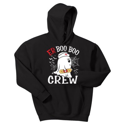 Halloween Er Costume Er Boo Boo Crew Nurse Ghost Nursing Kids Hoodie